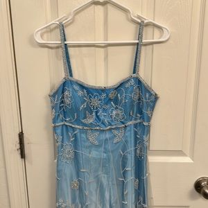 Elsa like blue fancy dress size medium